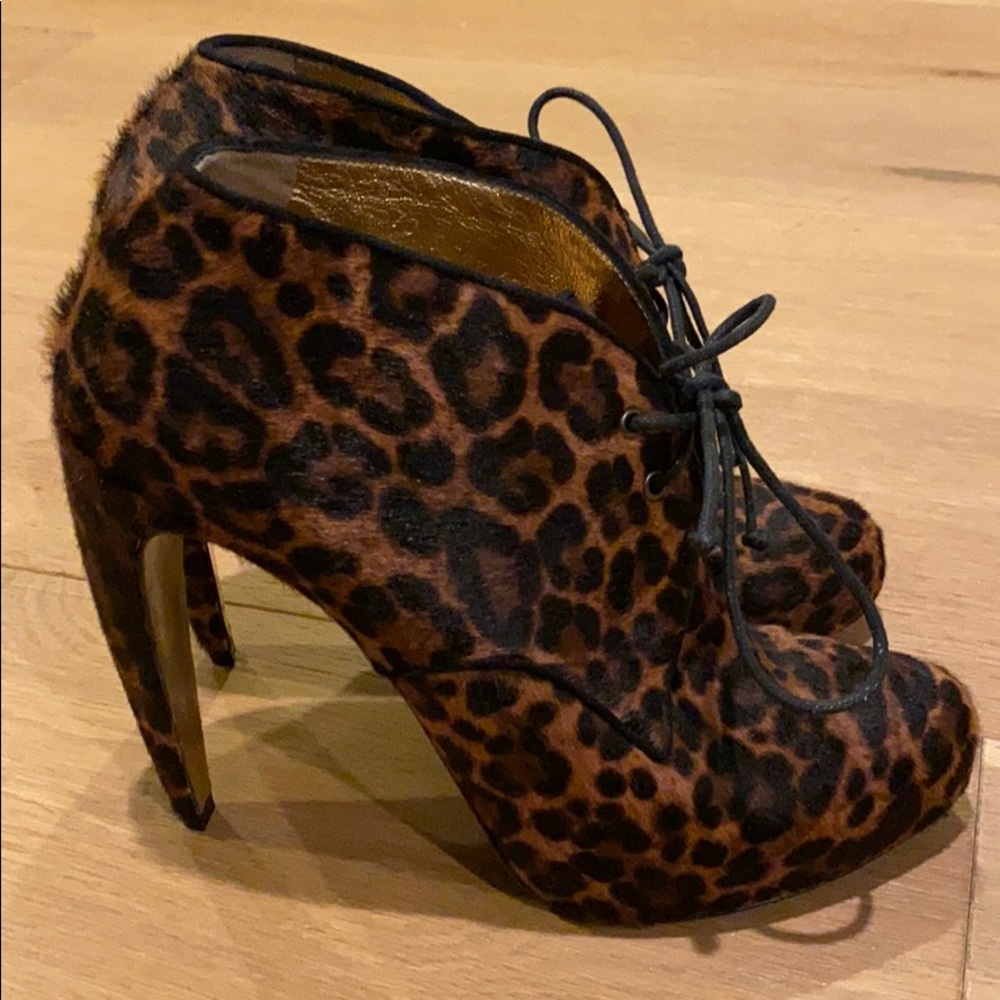 Leopard Walter Steiger booties from Barney’s NY